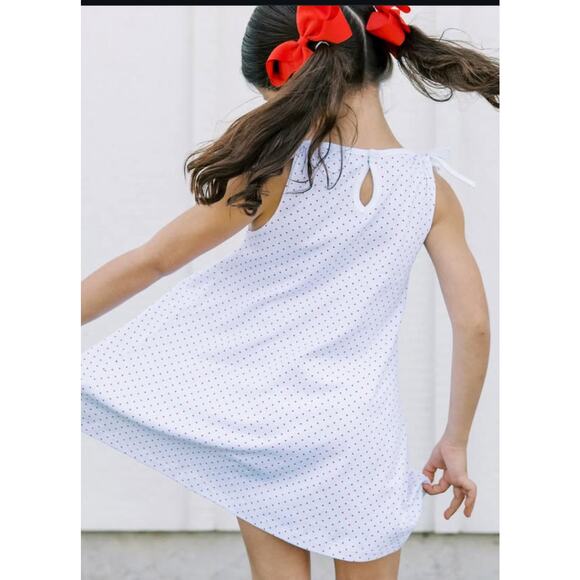 The Proper Peony Pima Girls Dottie Sleeveless Dress NWT size 2T - Picture 2 of 6